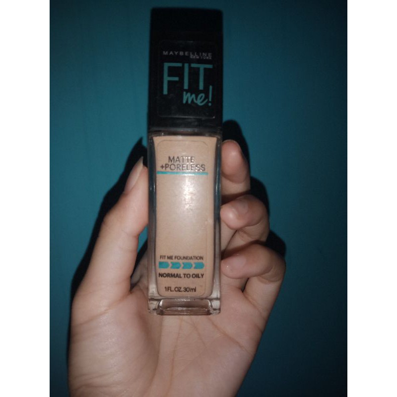 Preloved Maybelline Fit Me Foundation Matte Poreless [FREE Beauty Bliss Emina]