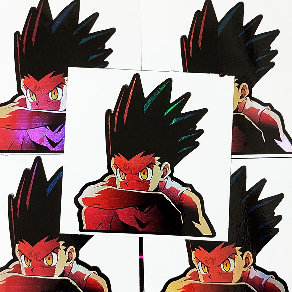 STICKER STIKER HOLOGRAM ANIME - GON HUNTERXHUNTER  - STIKER ANIME HOLOGRAM