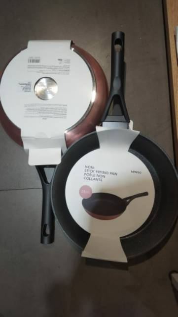 Miniso Non Stick Frying Pan / Miniso Non Stick Soup Pan / Teflon Miniso Rose Gold / Miniso Panci / M