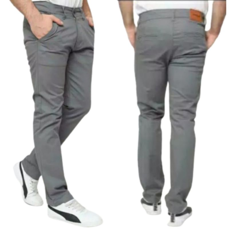 CELANA PRIA CHINO Slim fit Panjang Kerja kantor Santai Liburan Cowok Gentleman Boy