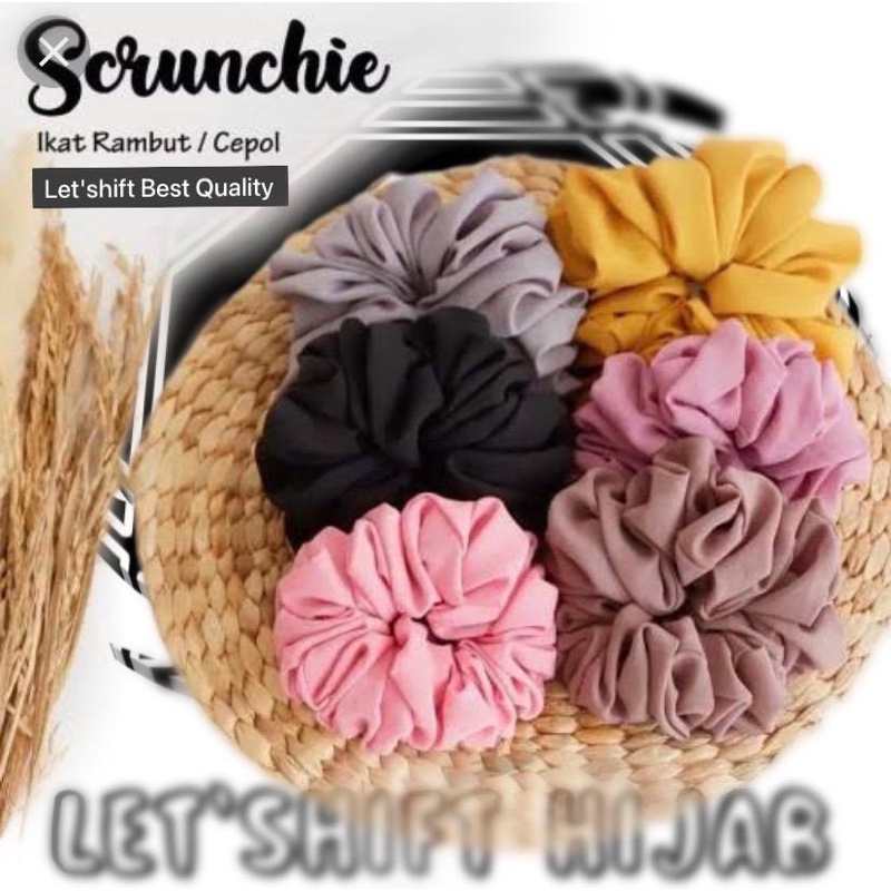 TERMURAH SCRUNCHIE/ IKAT RAMBUT / CEPOL/ SKURENCI