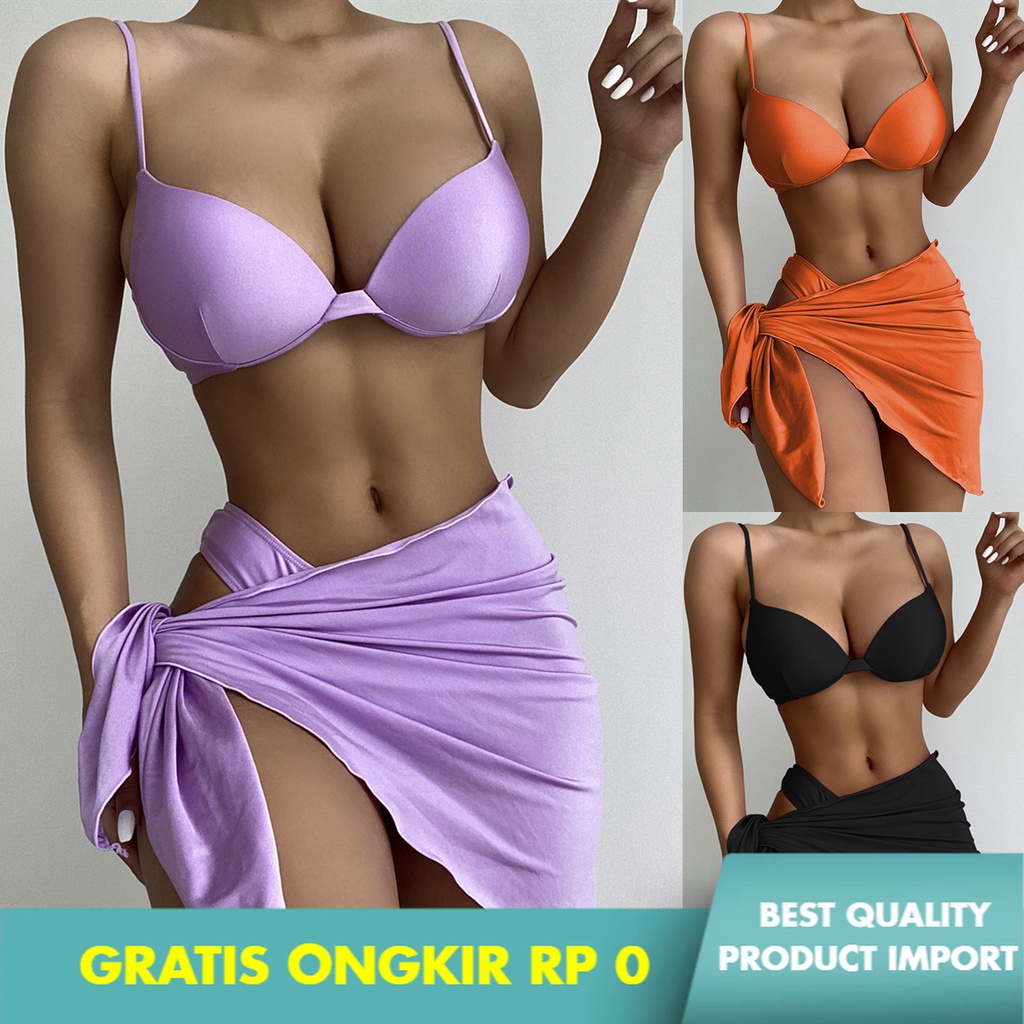 Bikini Double New  Baju Renang    Warna  Bikini Wanita  Renang  Baju Renang Bikini6318