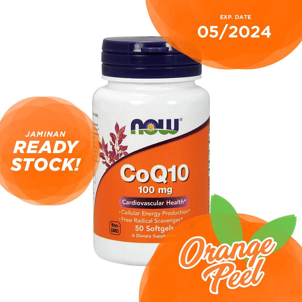 NOW Foods CoQ10 100 mg 50 Softgels