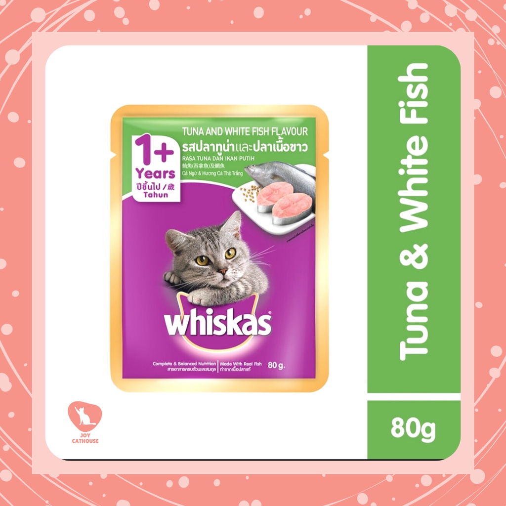 WHISKAS Makanan Kucing Basah Pouch Adult Starter Pack rasa Mackerel 80gr