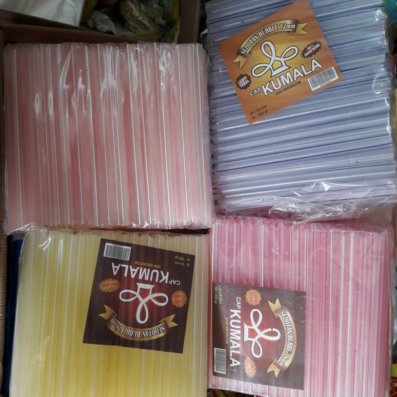 sedotan plastik pop ice