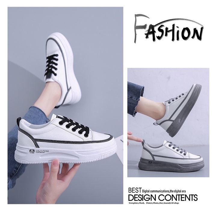 TBIG [COD] Sepatu Sekolah Sneakers Import Shoes KYOKO Fashion Wanita Sepatu Korea Style Sekolah Kuliah