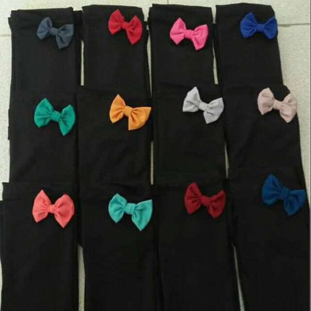 [HUSNA HIJAB]  Handsock Jempol Pita Kecil Khusus Warna Hitam / Handsock Hitam