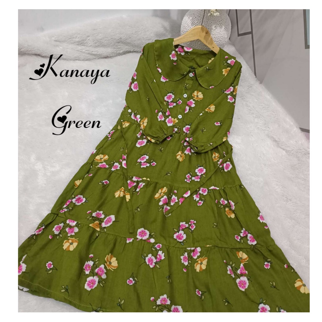 Gamis ibu dan anak usia 1-10 bahan rayon (kanaya 2)