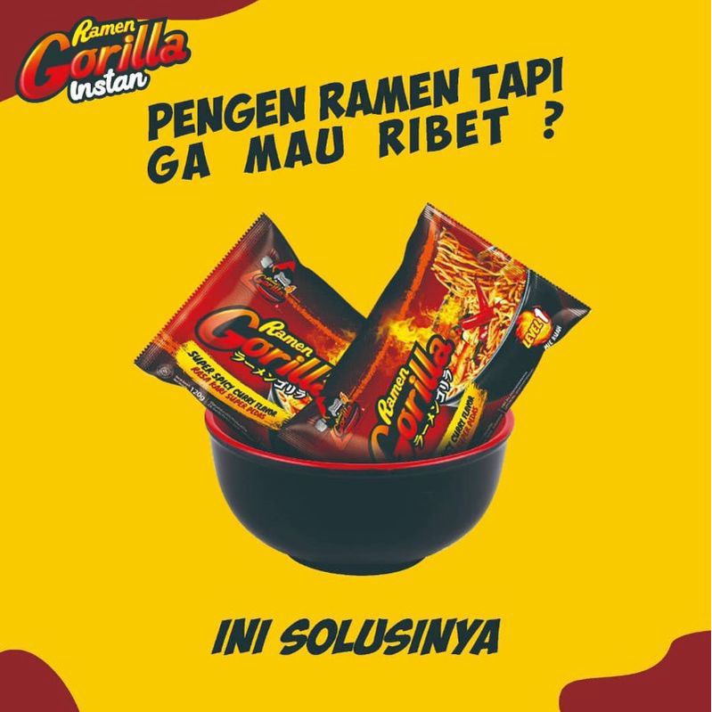 

Ramen Gorilla Yamie Ramen kemasan