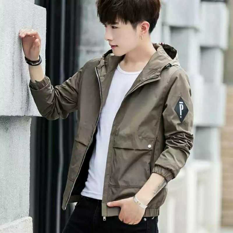 jaket taslan hodie murah