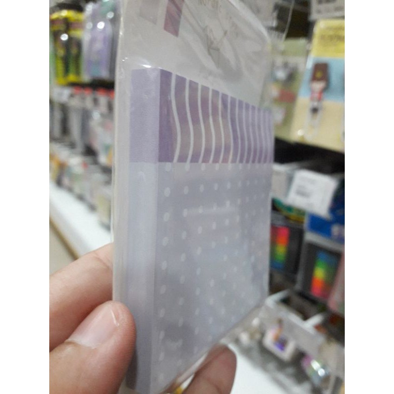 

post it motif bintik ungu - tempelan catatan