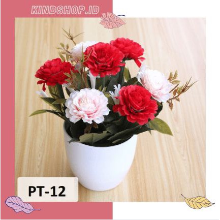 KINDSTORE❤ | Bunga Plastik Mini - Bunga Dekorasi Pot Tanaman Hias Mini Flower Matahari Mawar