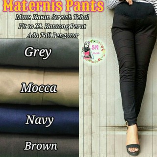 maternis pants celana hamil katun katun streetch original kekinian HQ
