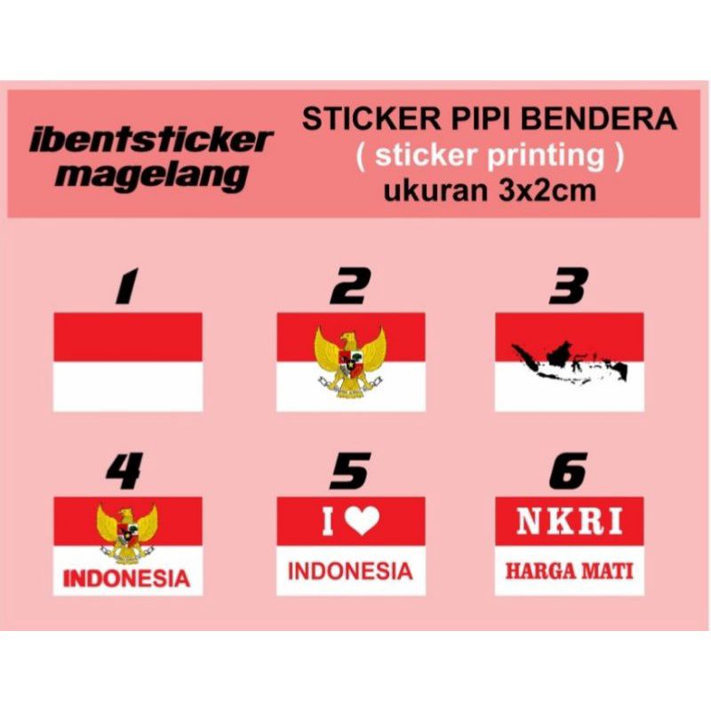 

STIKER BENDERA INDONESIA PIPI STICKER
