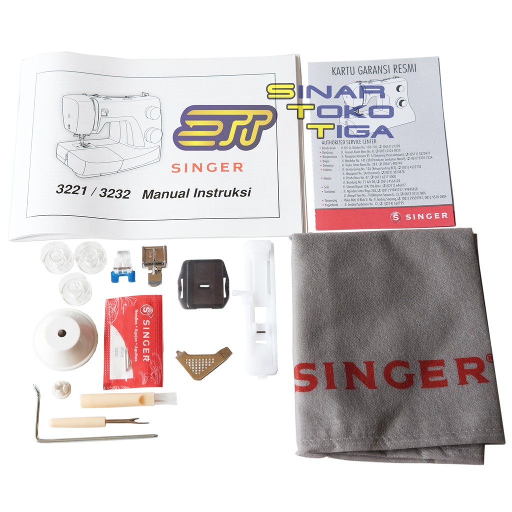 PROMO UNIT - Singer Simple 3232 Mesin Jahit Portable Multifungsi Sinar Toko Tiga