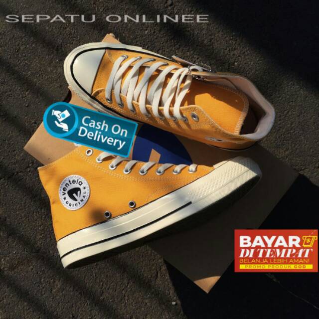  SEPATU  VANTELA PUBLIC VENTELA  YELLOW NATURAL HIGH  70S BTS 