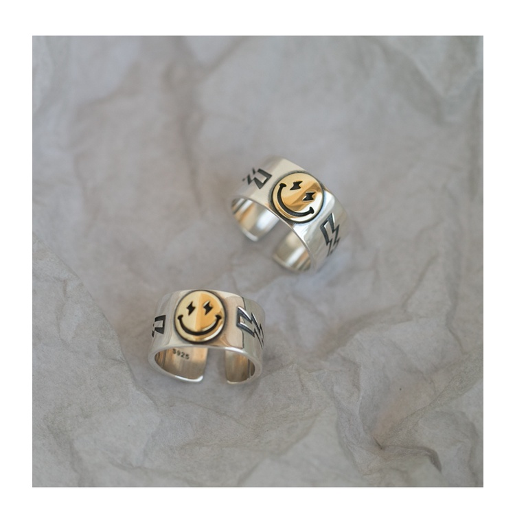 Cincin Desain Smiley Gaya Korea