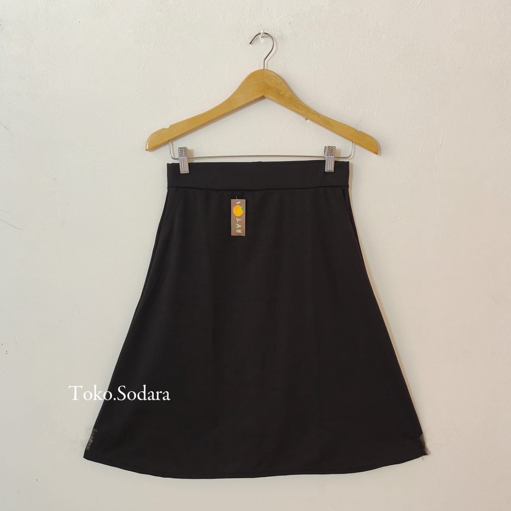 Rok A Line Pendek // Rok A Scuba Pendek// Rok Kerja Murah // Rok Kerja Pendek