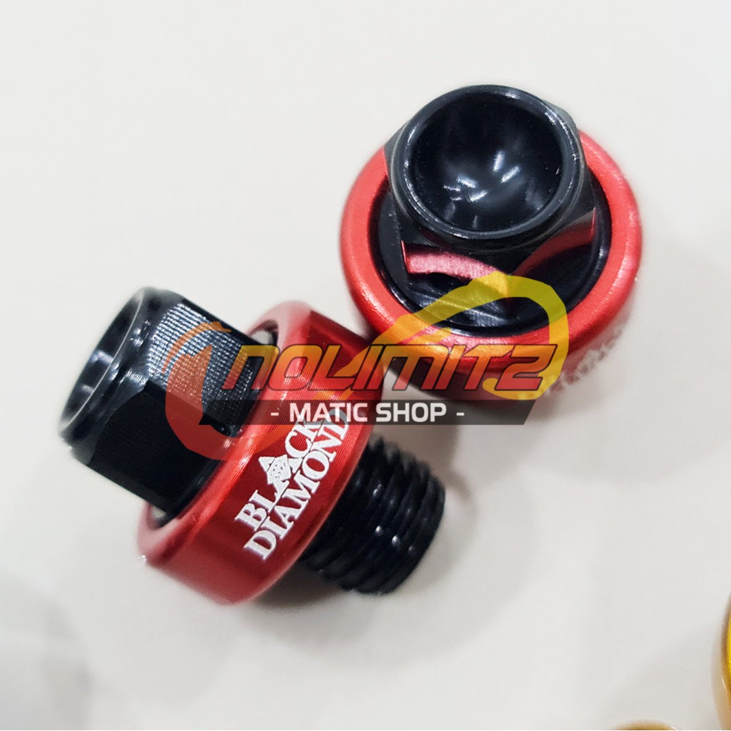 Cover Tutup Lubang Baut Spion Black Diamond Sporty NMAX Lexi Aerox 155