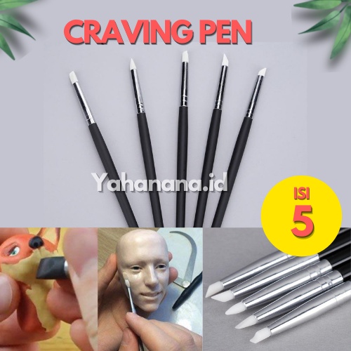 

HJK CARVING PEN BRUSH POTTERY CLAY SCULPTURE CERAMICS TOOL DOUBLE/ PENA UKIR/ CLAY FONDANT