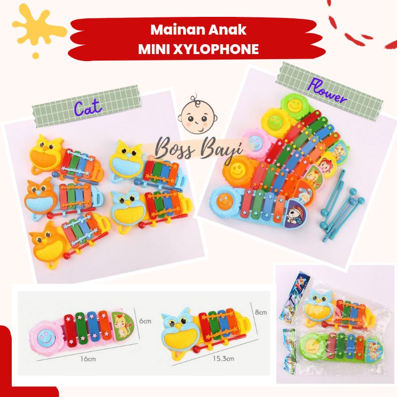 Mainan Anak Mini Xylophone / Kolintang Kecil / Mainan Alat Musik Pukul