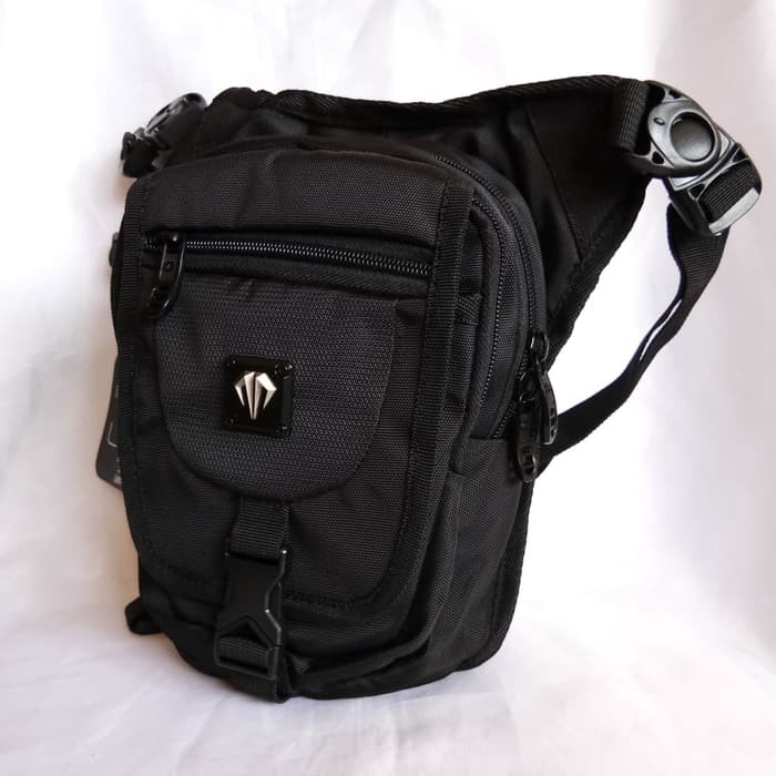 Tas paha pria hitam - hip bags - selempang - Tracker 40TR838 Original - Hitam