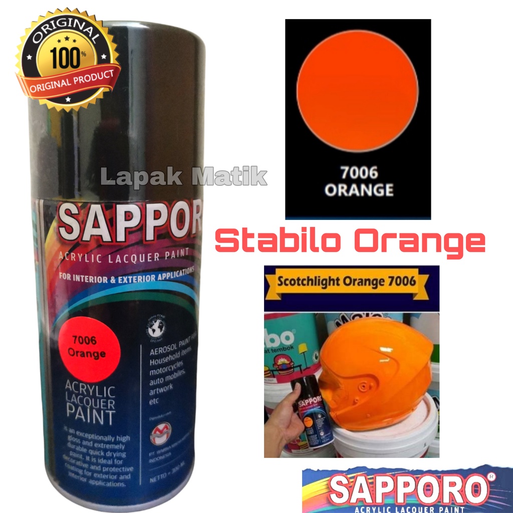 Pilok Sapporo Stabilo Orange 7002 SCOTCHLIGHT ORANGE 300mL