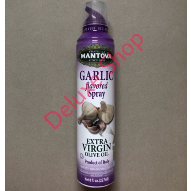 

Mantova Extra Virgin Olive Oil Spray Garlic Flavored 227ml