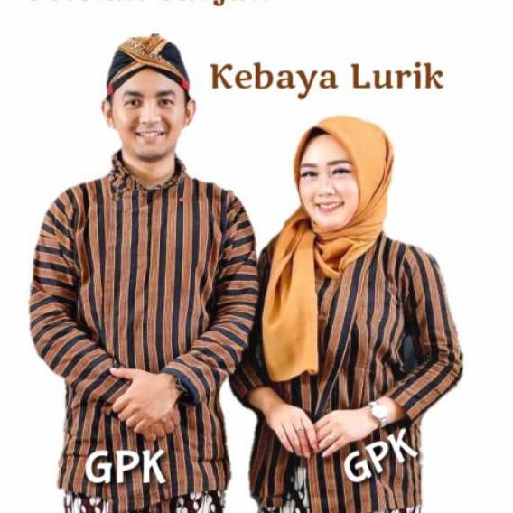 Modern Surjan Kebaya Lurik Sarimbit Baju Lurik Couple Dewasa Shopee Indonesia