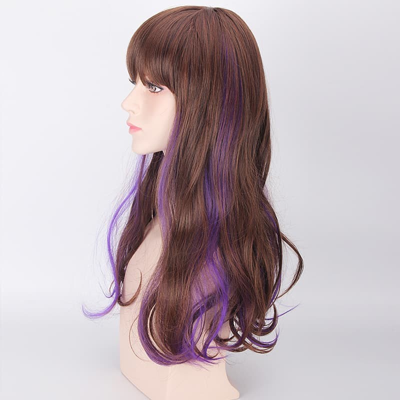 LOL-01 wig rambut palsu lolita dua warna tone