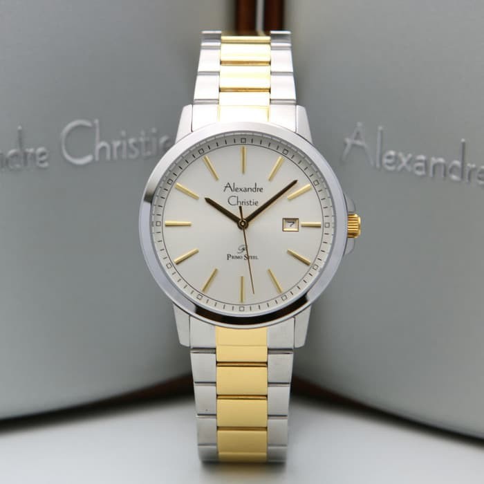 JAM TANGAN PRIA ALEXANDRE CHRISTIE AC 1014 RANTAI ORIGINAL GARANSI RESMI 1 TAHUN