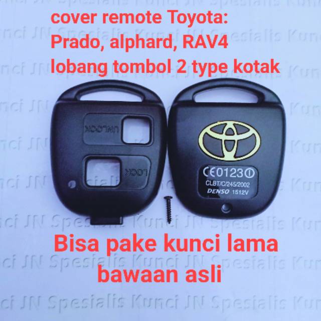 Cover remote Toyota Alphard,prado,Rav 4