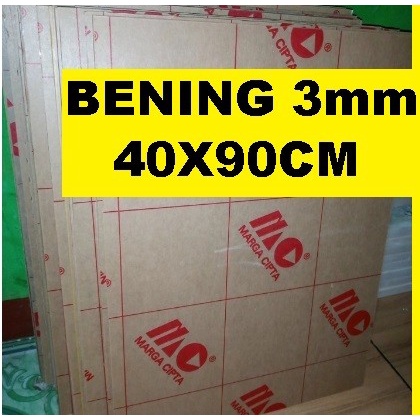

Acrylic - Akrilik - Bening merk MARGA CIPTA tebal 3mm ukuran 40x90cm