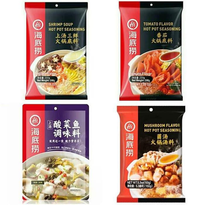 

Terbaru Hai Di Lao Hidilao Seasoning Hot Pot Shrimp Tomato Spicy Mala Mushroom - Spicy Soup
