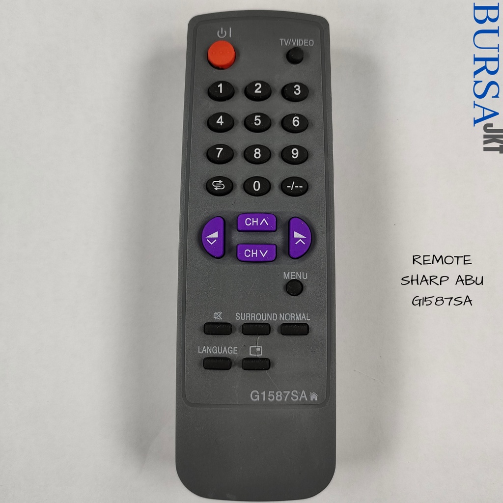 REMOTE SHARP TV TABUNG ABU NON MULTI G1342SA