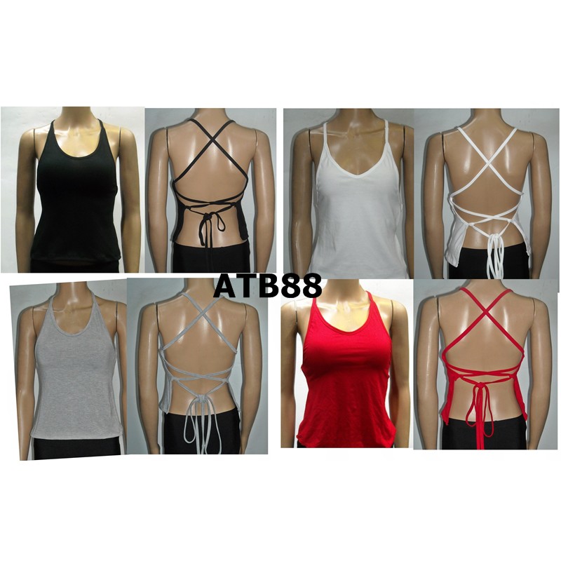 Baju Senam Tanktop zumba yoga dance  crop top kode ATB88