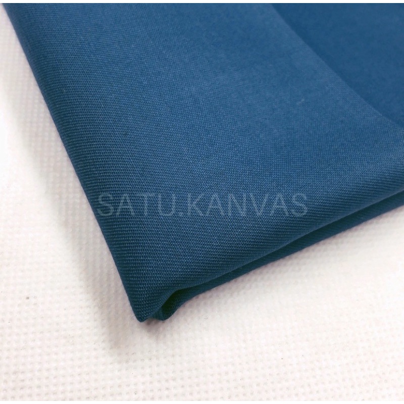 Kain TOYOBO murah royal mix ( 20 warna )-BIRU TOSCA TUA