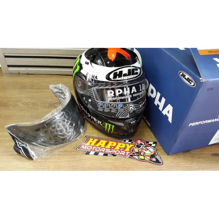 HELM HJC FULLFACE RPHA 10 PLUS REPLICA LORENZO V2 SIZE M, L & XL