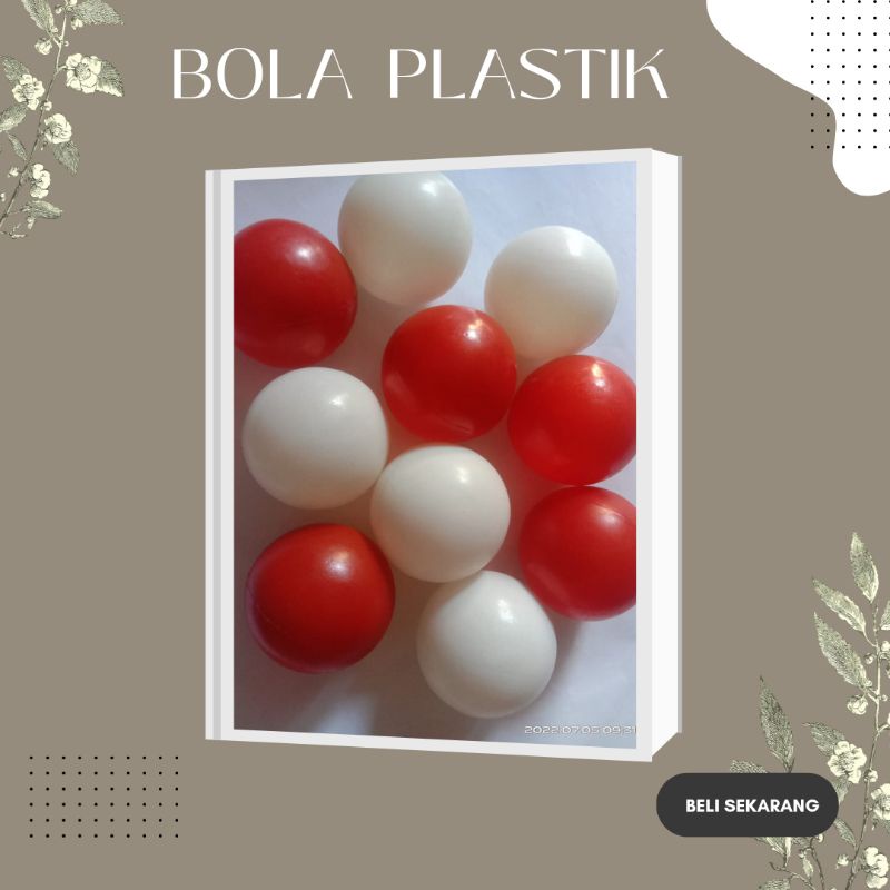 NICE KIDS | MAINAN BOLA PLASTIK MERAH PUTIH | MAINAN BOLA | BOLA PLASTIK | 100% ORIGINAL [ BISA COD 