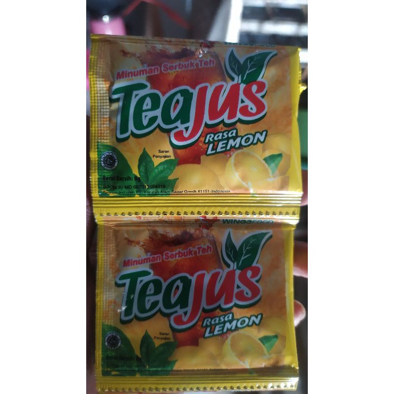 

Teajus Rasa Lemon Renceng Isi 10 Sachet