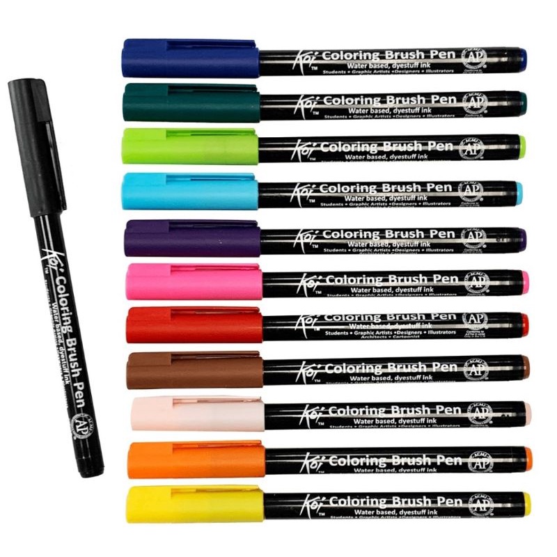 

Sakura Koi Coloring Brush Pen (Basic Colour) - Gratis Kertas Latihan Lettering // Dimino