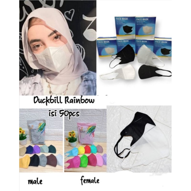 masker duckbill 50 pcs