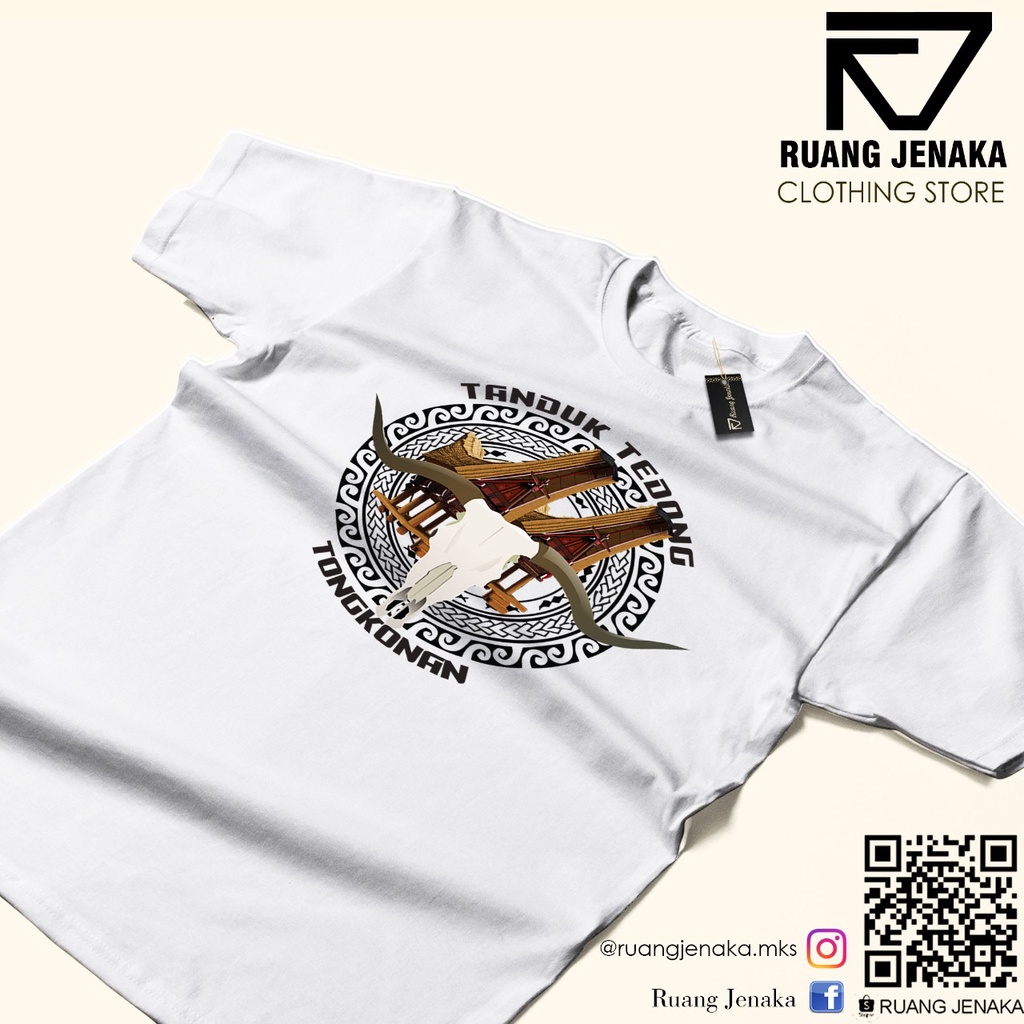 KAOS TORAJA TANDUK TEDONG TONGKONAN