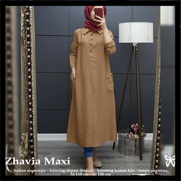 ZHAVIA BY SHOFIYA Tunik muslimah/ tunik remaja terbaru 2021/ tunik kekinian murah