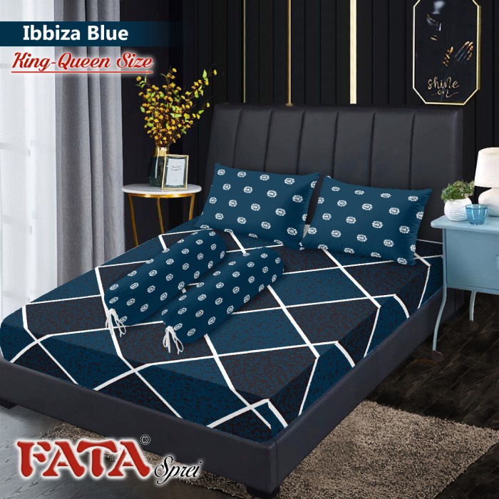 Sprei SPREI FATA TERMURAH DAN TERLARIS 180X200 & 160X200 - ibiza blue, king 180(B4X0) Sprei Waterpro
