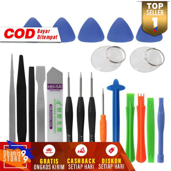 Obeng Pembuka HP Tablet Laptop PC Reparasi Tools Set Smartphone Lengkap Handphone