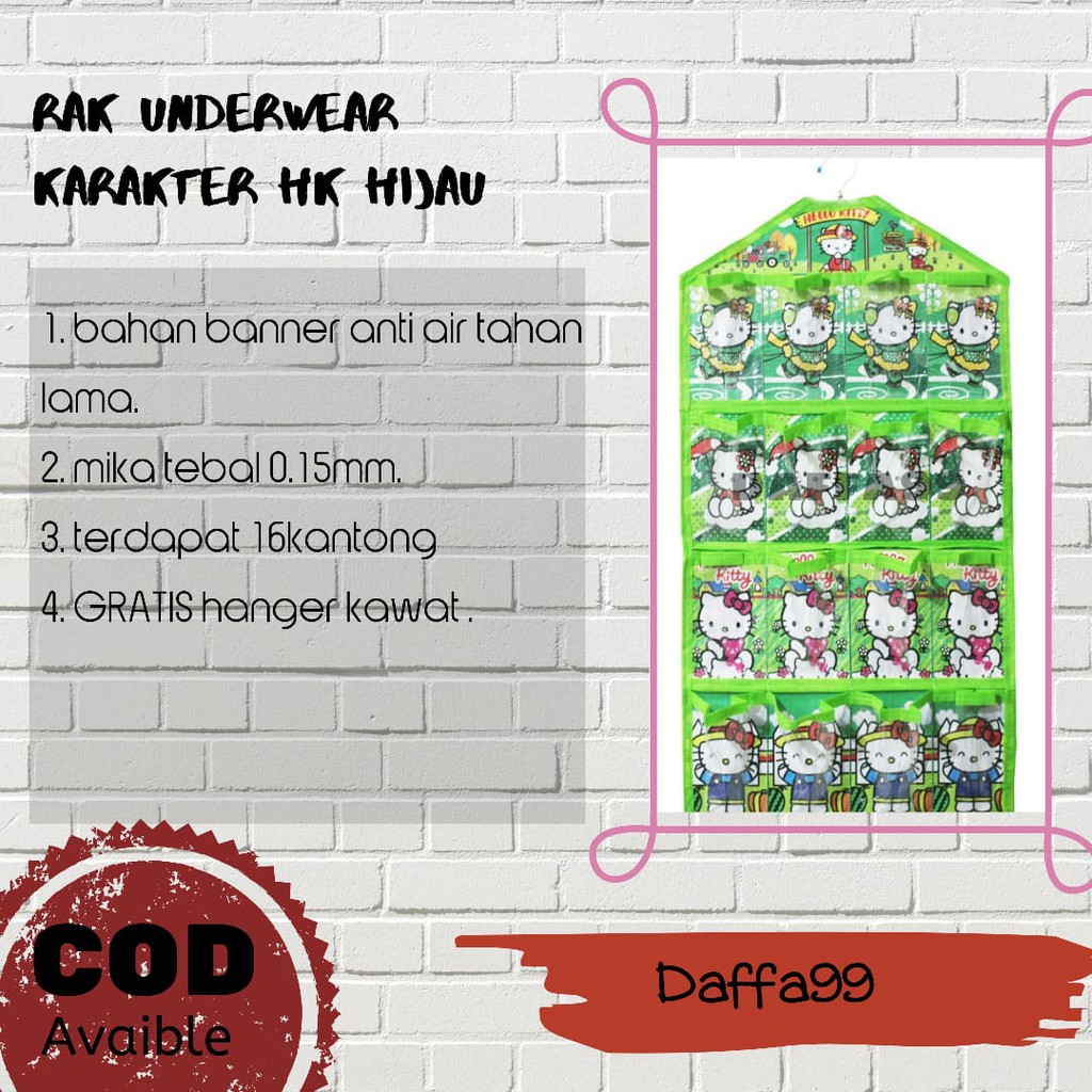 HANGER JILBAB RAK SEPATU TAS SENDAL GANTUNG ORGANIZER HSO RESLETING / UNDERWEAR