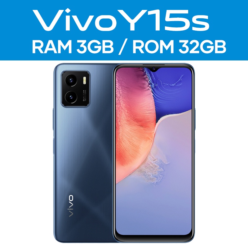 Vivo Y15S RAM 3GB ROM 32GB Garansi Resmi 5000mAh Battery, Ultra Fast Side Fingerprint, AI Multi-Mode 100% Original handphone vivo y12s Baru 2020 Gratis Ongkir HP VIVO Y15S kredit tanpa dp 0% COD-Y15s 3+32 Blue