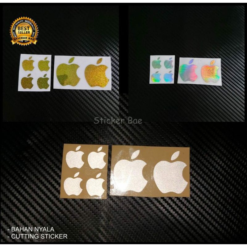 stiker iphone sticker logo apple cutting