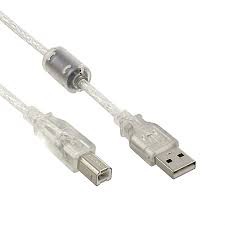 ABW3 | KABEL USB 2.0 MALE TO PRINTER MALE WEBSONG 3 M (TRANSPARANT)